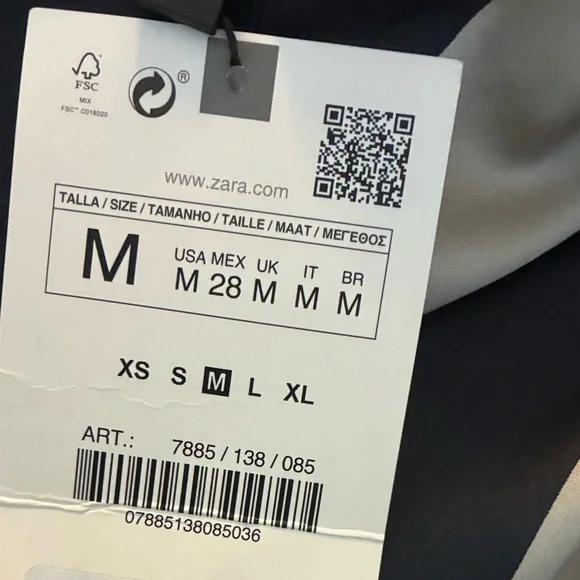 Zara NWT striped blouse 7885/138 - Picture 5 of 5